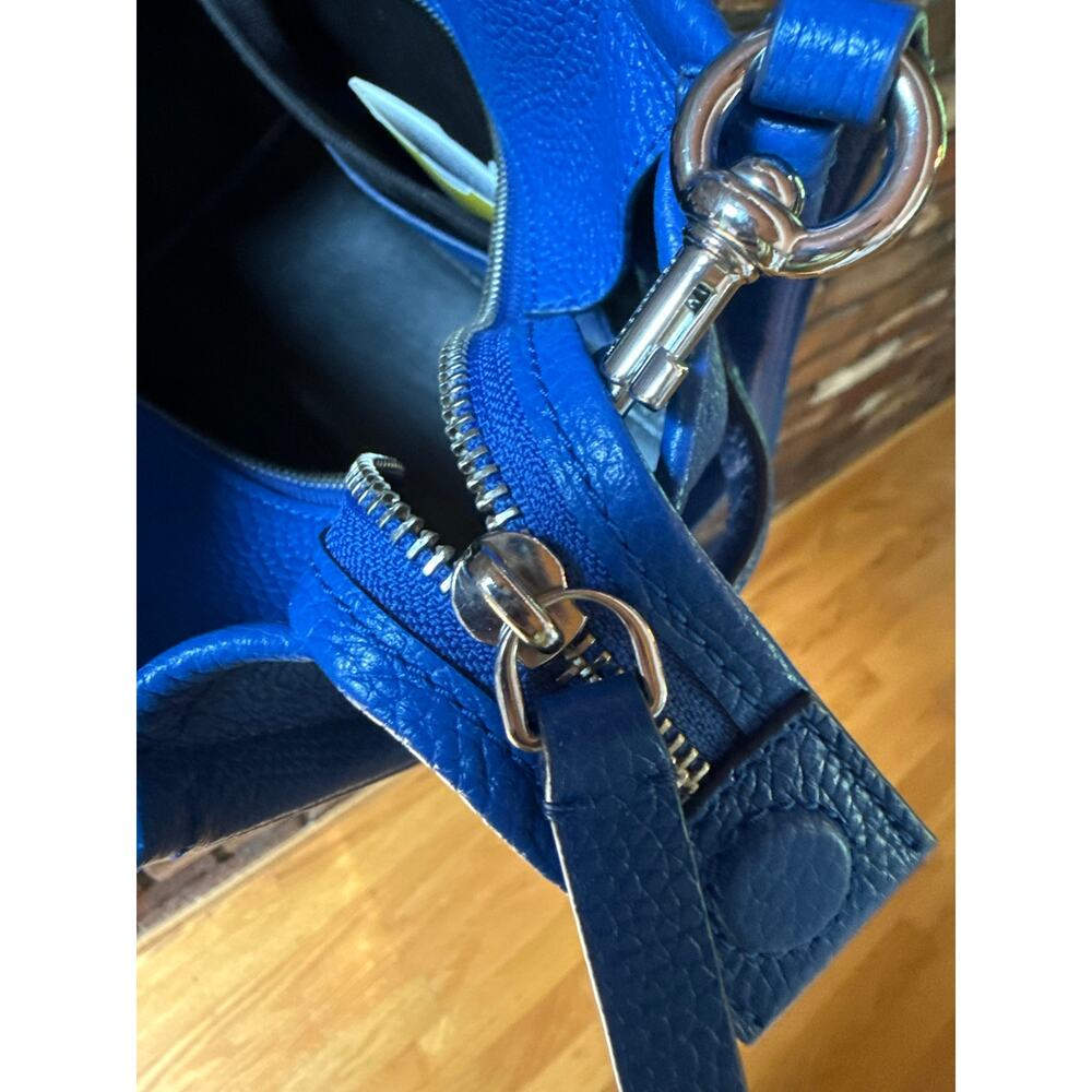 Marc Jacobs The Leather Small Tote Bag - Cobalt/Blue Sea - Picture 10 of 13